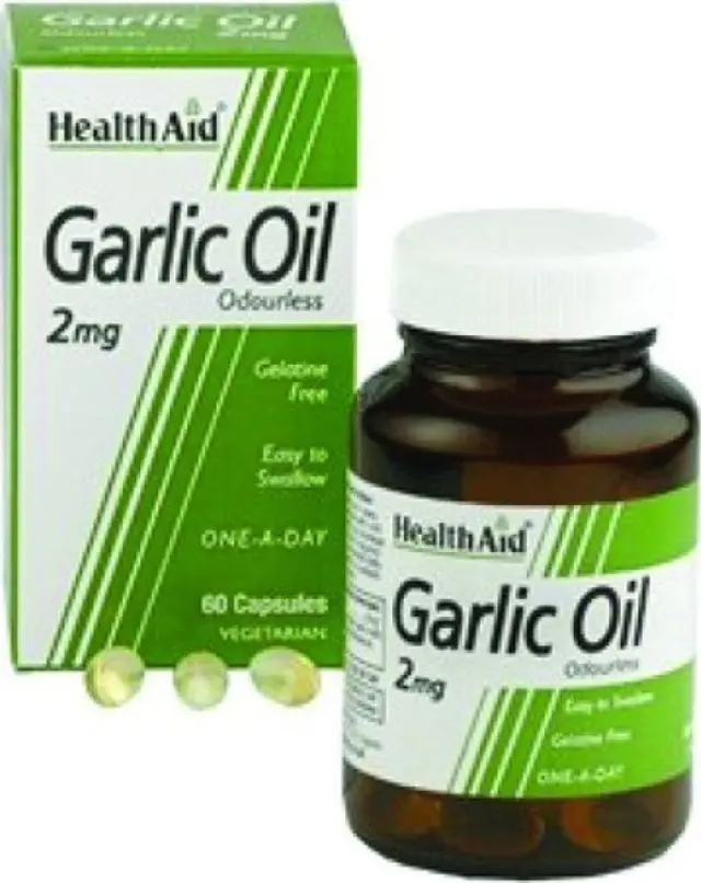Health Aid Garlic Oil 2mg Συμπλήρωμα Διατροφής με Έλαιο Σκόρδου για Ρύθμιση Πίεσης - Χοληστερόλης 30 Φυτικές Κάψουλες