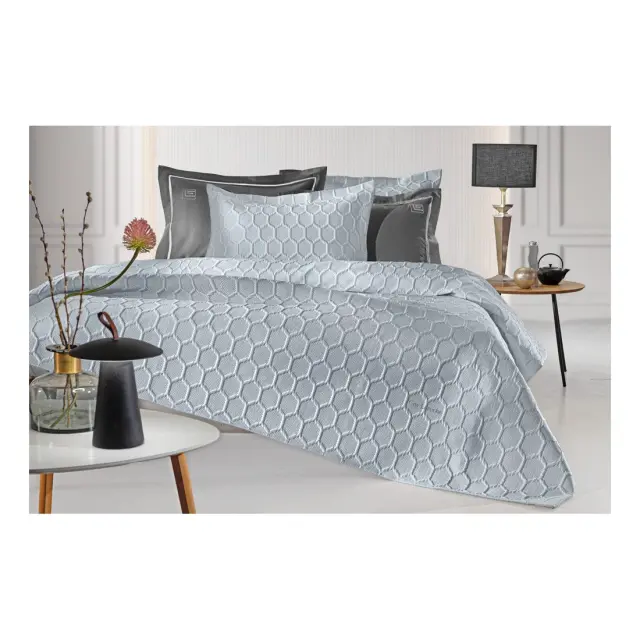 Σετ Κουβερλί King Size 3 Τεμαχίων Guy Laroche Hive Silver 250x240