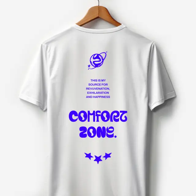 T-shirt Noshame® Λευκό με τύπωμα Comfort Zone - 132533 - XXL 2