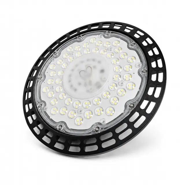 VenCore Φωτιστικό Βιομηχανικού Τύπου Καμπάνα High Bay UFO LED 150 Watt 230 Volt 180° 21000 Lumens Ψυχρό Λευκό 6000K - Φ29 x Υ8cm (6407-50008)