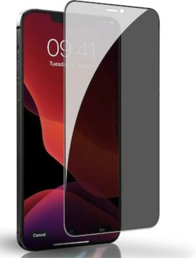 Privacy Tempered Glass- Αντιχαρακτικό τζάμι Προστασίας για Xiaomi Pocophone X3/X3 Pro- Μαύρο OEM