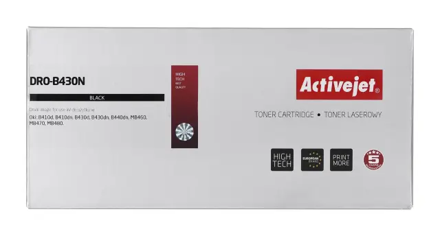 Activejet DRO-B430N drum (replacement OKI 43979002 Supreme 25000 pages, black)