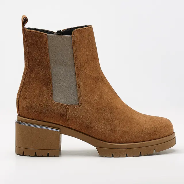Comart Μποτάκια Γυναικείο δέρμα Nubuck Καφέ ART/4787 BRANDY