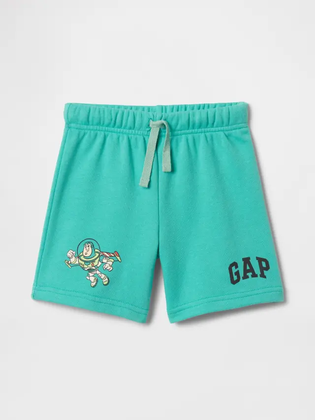 Πράσινο babyGap | Disney Buzz Lightyear Relaxed Logo Pull-On Σορτς water garden green