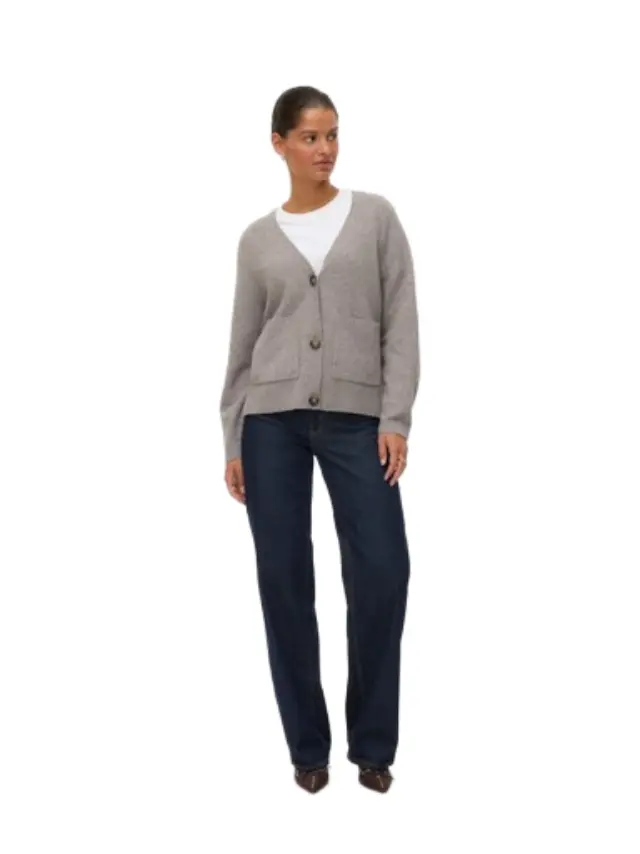 Vero Moda γυναικεία κοντή πλεκτή ζακέτα VMBOOM 10320457-3