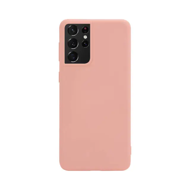 Θήκη Σιλικόνης Vivid Silicone Matte Case Για Samsung Galaxy S21 Ultra 5G Ροζ
