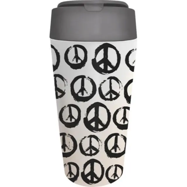 Κούπα Travel Mug bioloco plant deluxe cup - peace 420 ml (PLA)