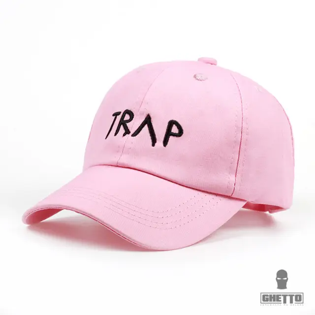 Ghetto Cap Trap Music 6-Panel Pink