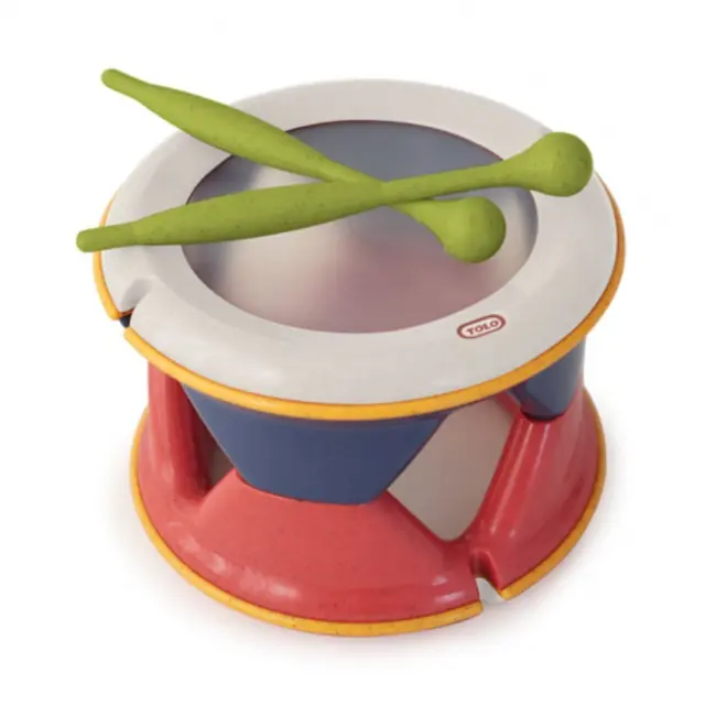 Tolo Toys: Διπλό τύμπανο από βιοδιασπώμενο πλαστικό (18+ μηνών) TL-76027