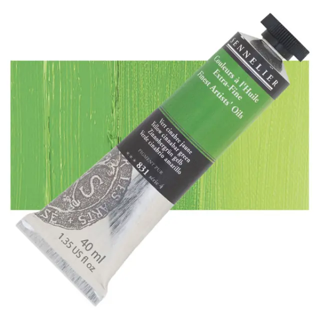Sennelier Λάδι Finest Artists Oil 831 Yellow Cinnabar Green - 40ml
