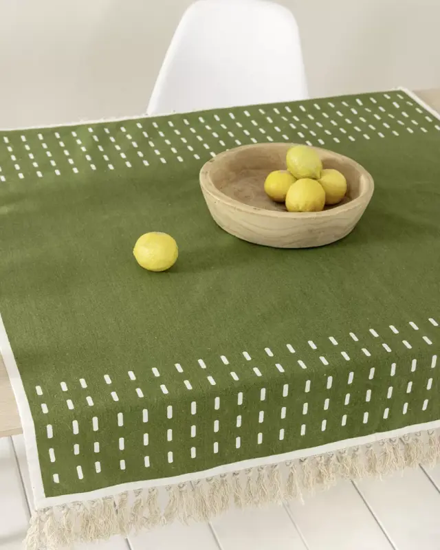 Καρέ 85Χ85 Nima Alyo Green 100% βαμβακερό
