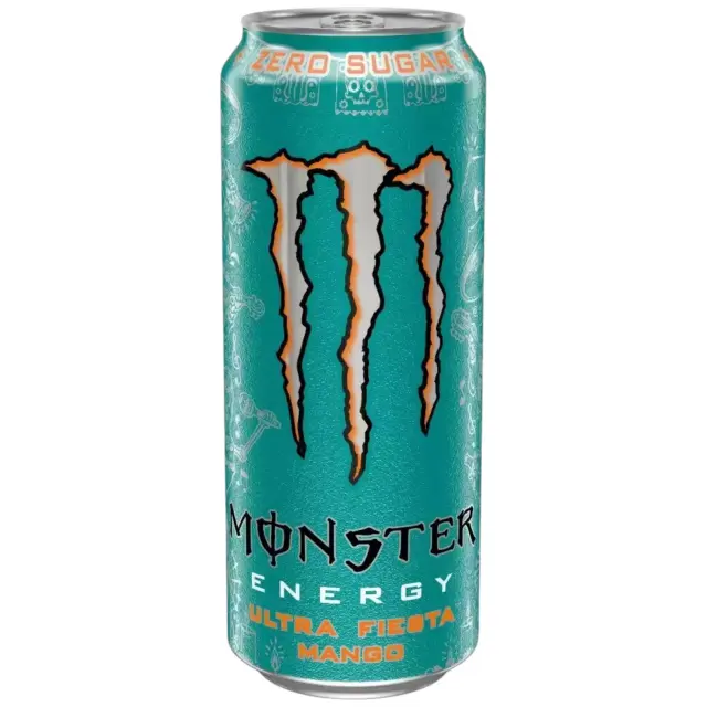Monster Energy Drink Ultra Fiesta Mango Ενεργειακό Ποτό Χωρίς Ζάχαρη 500ml