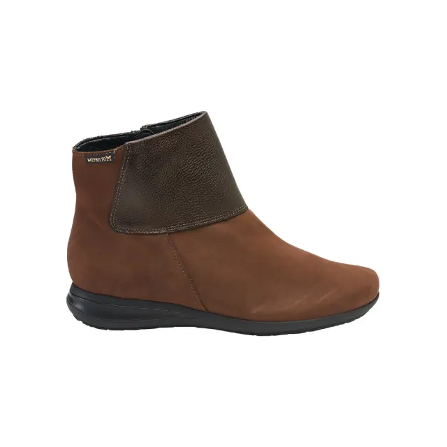 Mephisto Μποτάκια Γυναικείο δέρμα Nubuck Καφέ MEP/NONIE BROWN