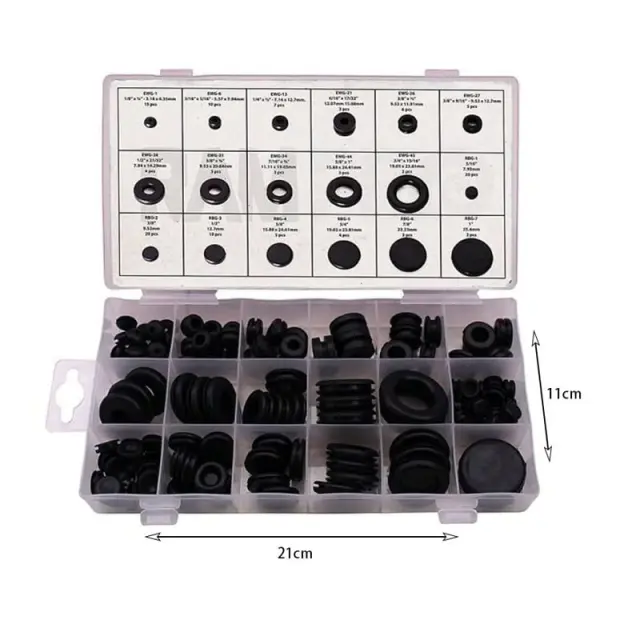 0 -RING ροδέλες & τάπες σετ 125 τεμαχίων - Grommet assortment z692912 3
