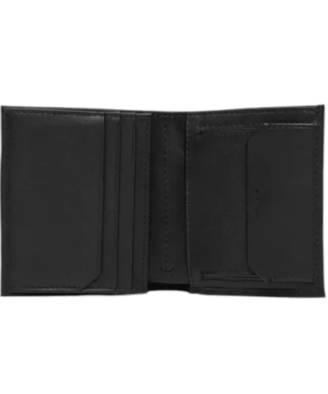 Calvin Klein - Ανδρικό Δερμάτινο Πορτοφόλι Ck Must Trifold 6Cc W/ Coin K50K511382-BEH Μαύρο 2