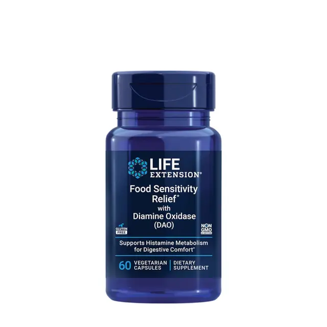 Life Extension Food Sensitivity Relief with Diamine Oxidase (DAO)