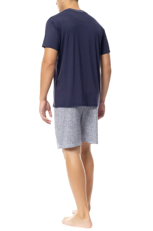 S-M540 - Yacht Blue - PYJAMA V-NECK BLUE OCEAN - L 3