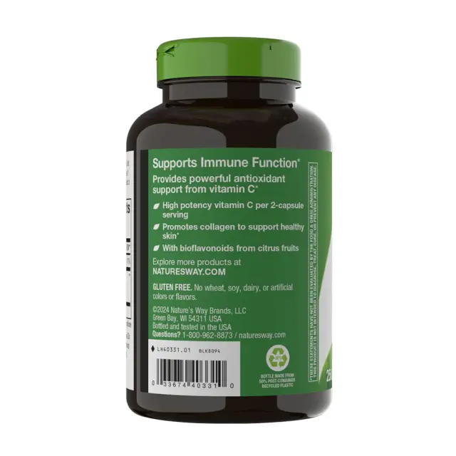 Nature's Way Vitamin C with Bioflavonoids 250 Capsules 3