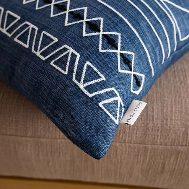Μαξιλαροθήκη Διακόσμησης Gofis Home Edna 43x43 Blue Jean 162/01 2
