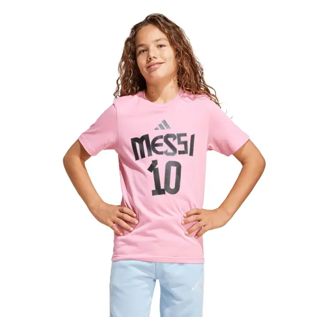 adidas Performance Boy's Messi N N Tee Ροζ JM3552 (adidas Performance) - 164