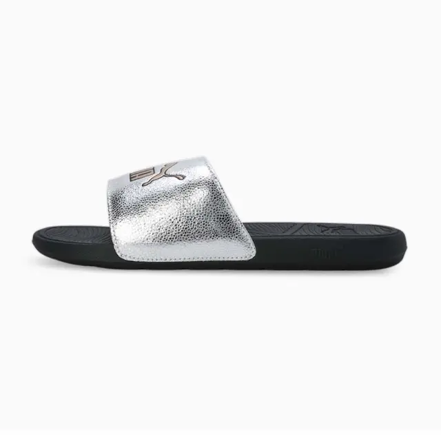 Puma Women's Cool Cat 2.0 Metallic Shine Slides Ασημί 395395-02 (Puma) 2