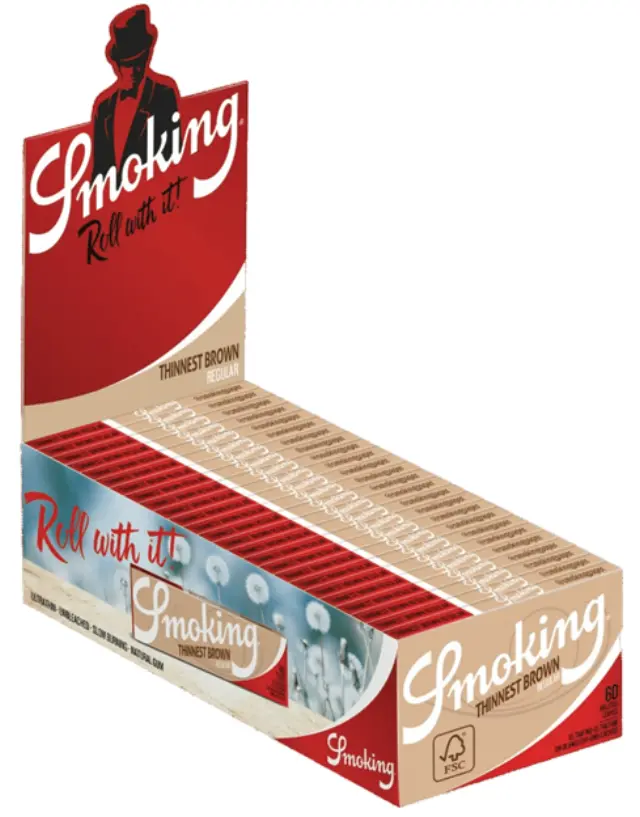 Smoking Χαρτάκια - Thinnest Brown - Ακατέργαστο 50φ. - 50τεμ.