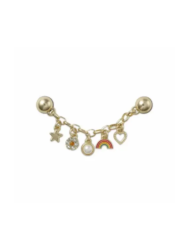 Διακοσμητικό Παπουτσιού Crocs Jibbitz Friendship Bracelet Chain 10012303 Χρυσό - ONESIZE