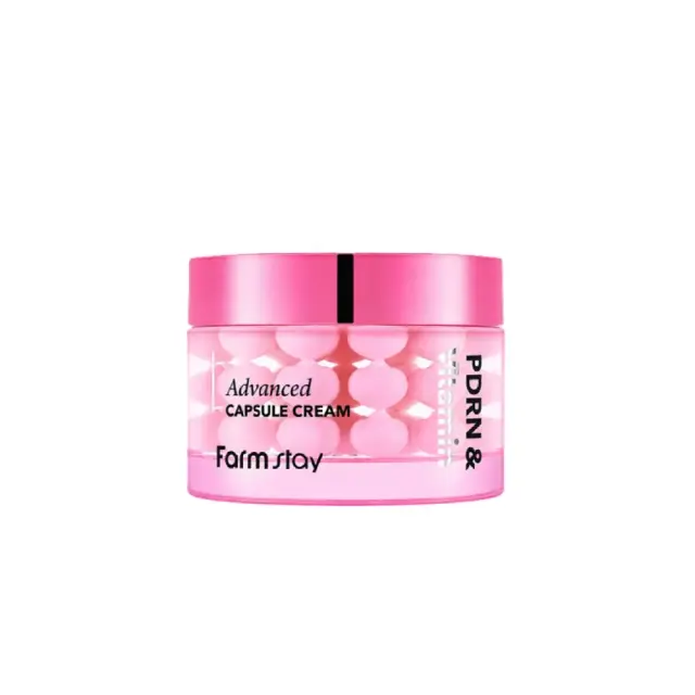 FarmStay PDRN & Vitamin Advanced Capsule Cream Αντιγηραντική Κρέμα Προσώπου με PDRN και Κάψουλες Βιταμινών, 55ml