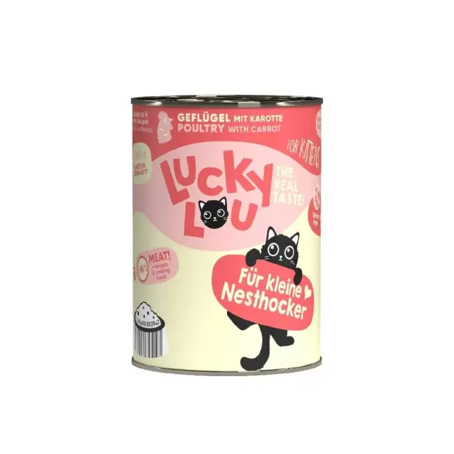 Lucky Lou LifeStage Kitten Πουλερικά (με Καρότο) 400gr