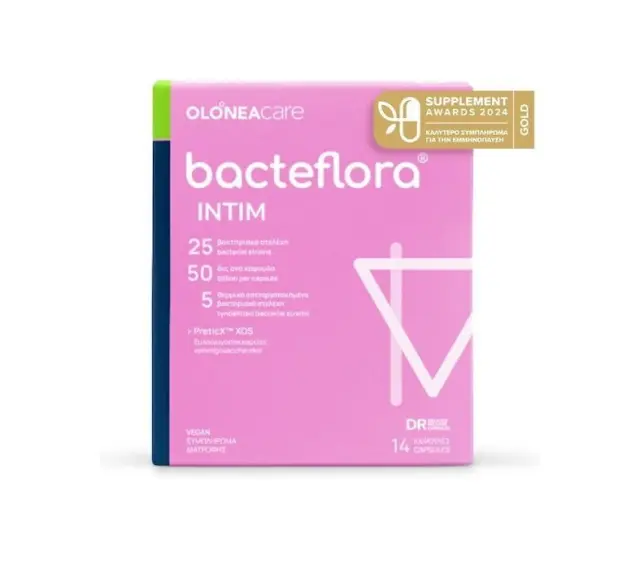 Olonea Bacteflora Intim για το Κολπικό Μικροβίωμα με Προβιοτικά Πρεβιοτικά & Μεταβιοτικά 14 Κάψουλες