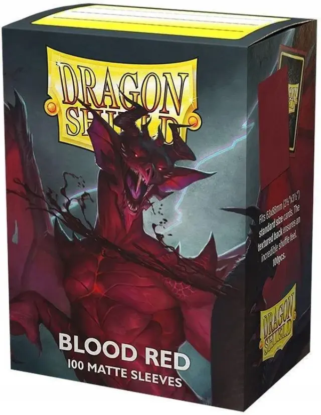 Dragon Shield Standard Matte Sleeves - Blood Red 'Simurag' (100 Sleeves)