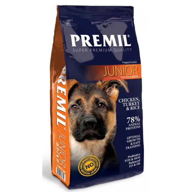 Premil Junior Chicken Turkey & Rice Ξηρά Τροφή Σκύλου με Γαλοπούλα & Ρύζι 2.5kg