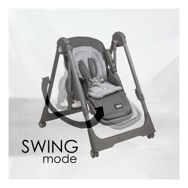 Καρεκλάκι Φαγητού Bebe Stars Nuovo 2 in 1 Grey 867-186 3