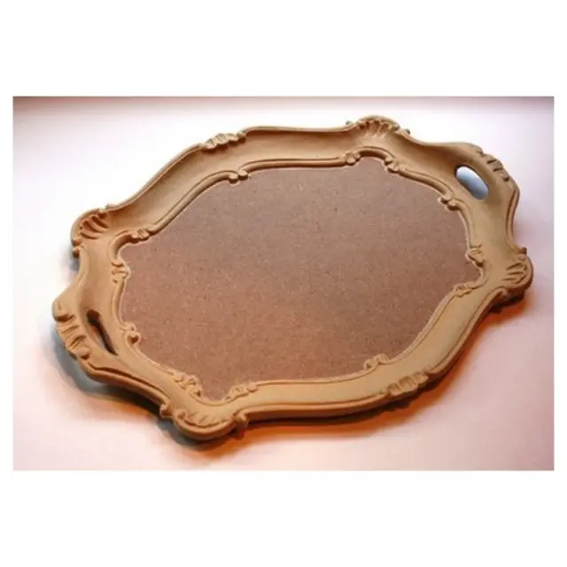 Δίσκος mdf με χερούλια vintage large 32x43cm