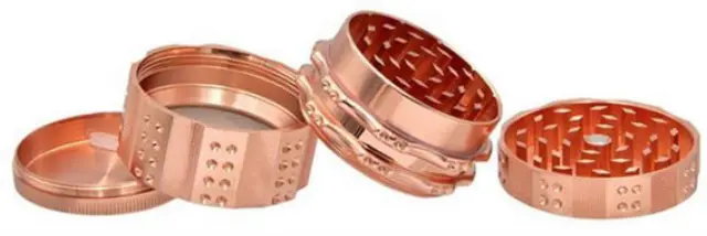 Grinder Τρίφτης Rose Gold 51mm - 4 Parts 2
