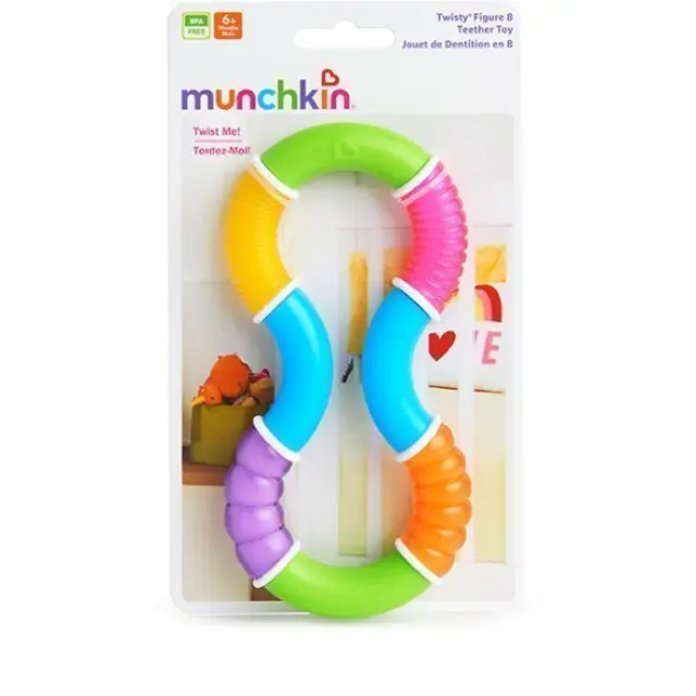 Munchkin Twisty Figure 8 Teether Toy (6m+) Κρίκος Oδοντοφυΐας
