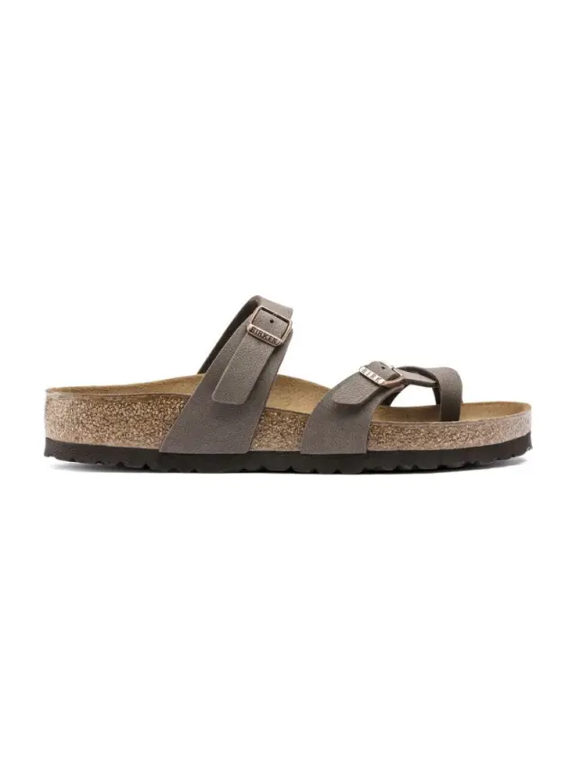 Birkenstock Σαγιονάρες Unisex Birko-Flor-Nubuck(ανθεκτικό υλικό της Birkenstock-επιτρέπει την επαφή με το νερό) Καφέ BIR/MAYARI 071061 MOCCA 3