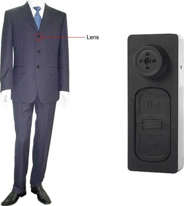 Kρυφή κάμερα κουμπί καταγραφής βίντεο - Mini Spy camera Button DVS918 2