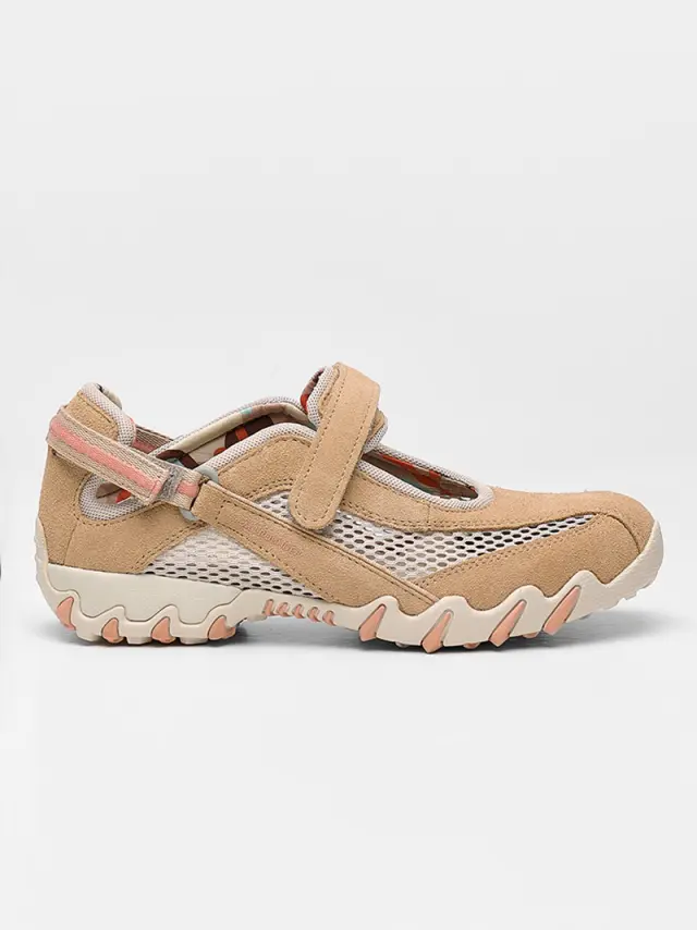 Mephisto Μπαρέτες Γυναικείο δέρμα suede/ύφασμα Μπεζ MEP/NIRO SAHARA 3