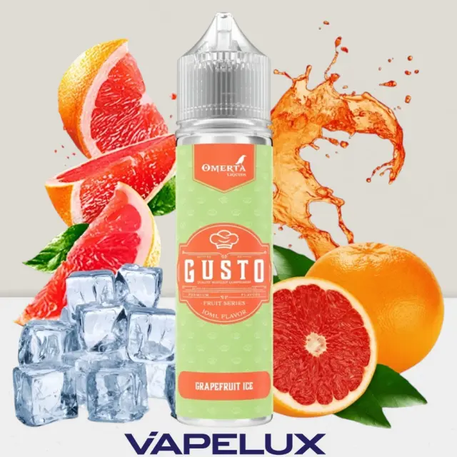Gusto by Omerta Flavor Shots Grapefruit Ice 10ml to 60ml