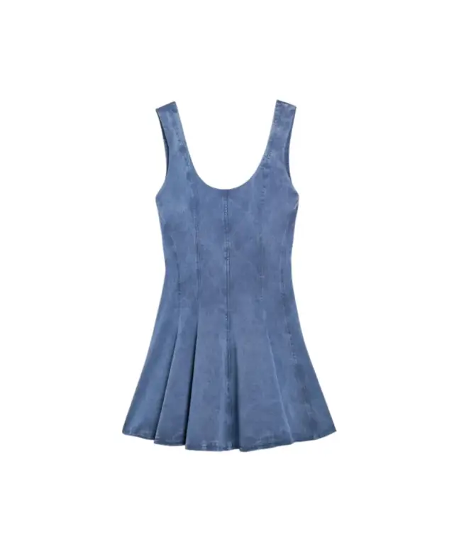 Desigual - Γυναικείο Φόρεμα Mini Skater Pink 26SWVW49-5057 Μπλε - M