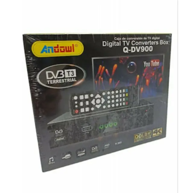 Andowl Q-DV900 Ψηφιακός Δέκτης Mpeg-4 4K UHD Σύνδεσεις SCART / HDMI