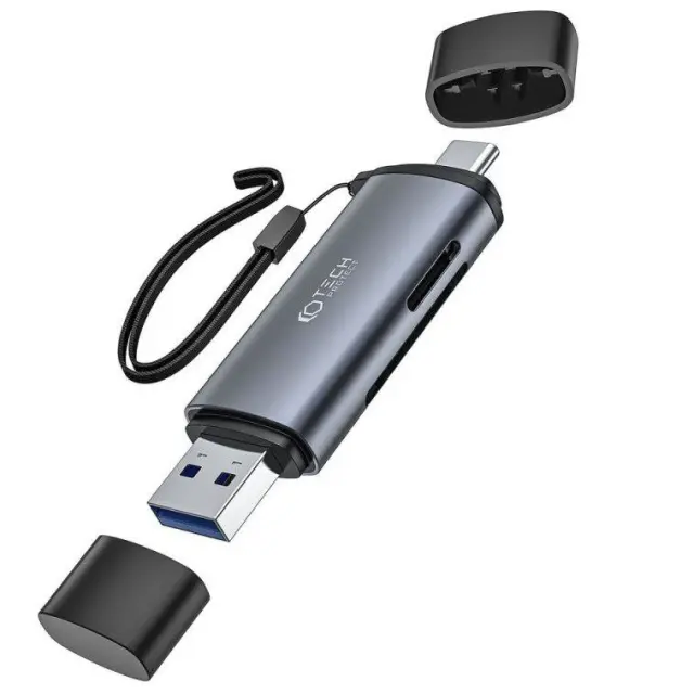 Tech-Protect® Ultraboost Card Reader USB 3.0 Type-C για SD/microSD- Gray