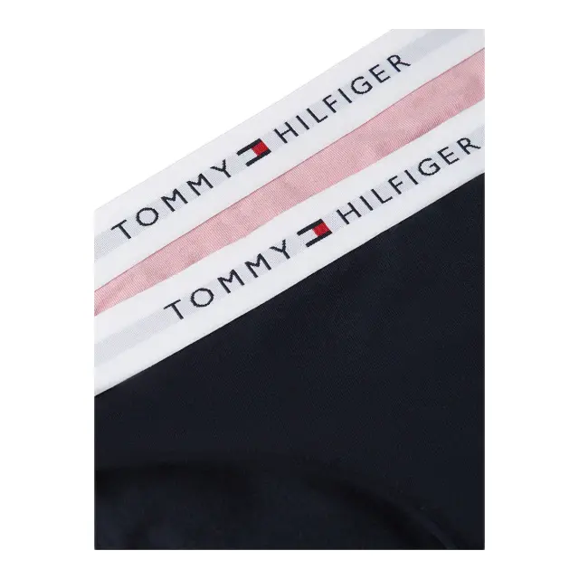 Tommy Hilfiger Παιδικό Slip Κορίτσι Signature Logo Waistband - Διπλό Πακέτο, Χρώμα Navy Blue-Little Rosey 2