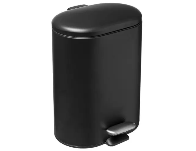 Κάδος απορριμμάτων Siliflex 5Five με χωρητικότητα 6L και διαστάσεις 24.2x15.5x30.5cm - Black 174635C
