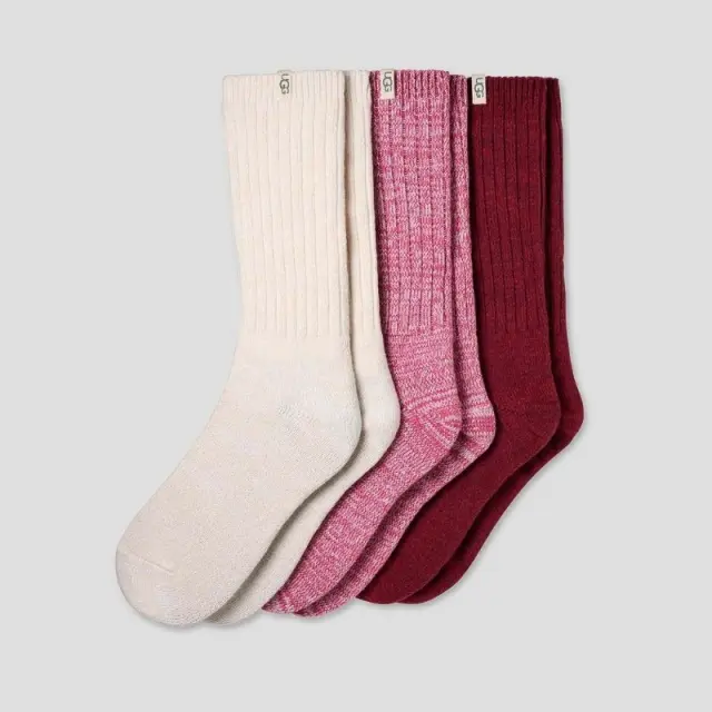 Σετ Κάλτσες 3τμχ Ugg Rib Knit Slouchy 1119874-003M Πολύχρωμο - ONESIZE