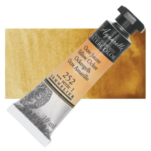 Χρώμα Ακουαρέλας Sennelier l Aquarelle Σωληνάριο 10ml - 252 Yellow Ochre