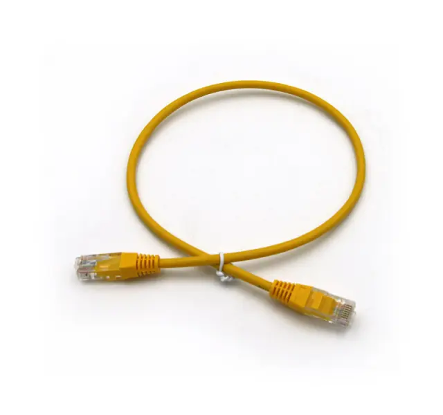 ΚΑΛΩΔΙΟ UTP Cat5e CCA 4x2x7*0.16mm 0.5m ECO ΚΙΤΡΙΝΟ