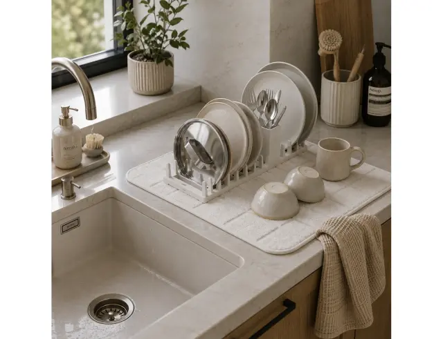 Πιατοθήκη με υπόστρωμα Umbra UDry Ultra με διαστάσεις 61x42.8x12.2cm - Sand1023668-1313