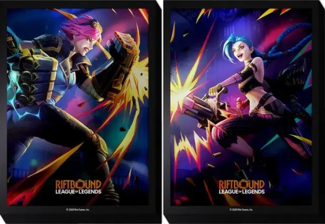 Riftbound: League of Legends TCG – Vendetta Art Sleeves: VI vs Jinx